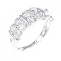 K18WG フラワー ダイヤモンド リング 0.95CT