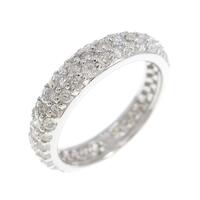 K18WG フルエタニティ ダイヤモンド リング 1.05CT