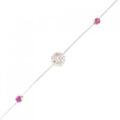 K18WG ルビー ブレスレット 0.20CT