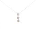 K18WG/PT ダイヤモンド ネックレス 0.31CT