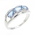 K18YG アクアマリン リング 1.23CT