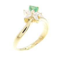 K18YG エメラルド リング 0.48CT