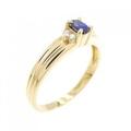 K18YG サファイヤ リング 0.19CT