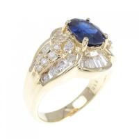 K18YG サファイヤ リング 1.85CT