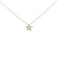 K18YG スター ダイヤモンド ネックレス 0.05CT