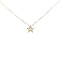 K18YG スター ダイヤモンド ネックレス 0.05CT