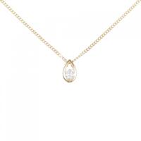 K18YG ダイヤモンド ネックレス 0.12CT