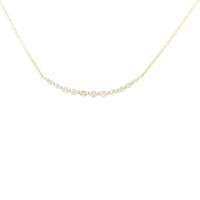 K18YG ダイヤモンド ネックレス 0.22CT
