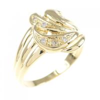 K18YG ダイヤモンド リング 0.03CT