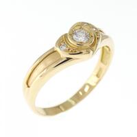 K18YG ダイヤモンド リング 0.07CT