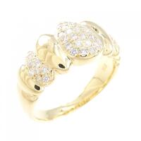 K18YG ダイヤモンド リング 0.38CT