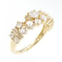 K18YG ダイヤモンド リング 0.85CT