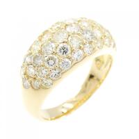 K18YG パヴェ ダイヤモンド リング 2.00CT