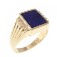 K18YG 印台 ラピスラズリ リング