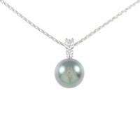 K18YG 黒蝶パール ネックレス 12mm