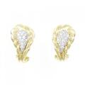 K18YG/PT ダイヤモンド ピアス 0.20CT