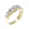 K18YG/PT ダイヤモンド リング 0.2CT