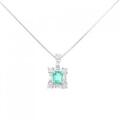 PT エメラルド ネックレス 0.38CT