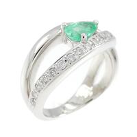 PT エメラルド リング 0.35CT