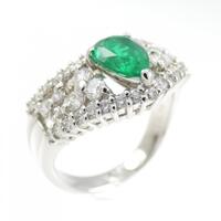 PT エメラルド リング 0.80CT