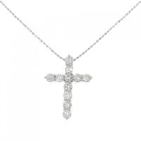 PT クロス ダイヤモンド ネックレス 1.00CT