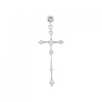PT クロス ダイヤモンド ピアス 0.40CT 片耳