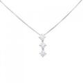 PT スリーストーン ダイヤモンド ネックレス 0.35CT