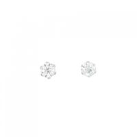 PT ソリティア ダイヤモンド ピアス 0.50CT