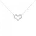 PT ハート ダイヤモンド ネックレス 0.50CT