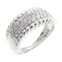 PT パヴェ ダイヤモンド リング 0.55CT
