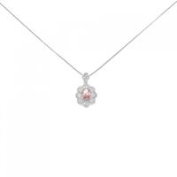 PT フラワー サファイヤ ネックレス 0.635CT
