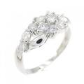 PT フラワー ダイヤモンド リング 0.50CT