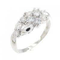 PT フラワー ダイヤモンド リング 0.50CT