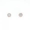 【リメイク】K18PG ダイヤモンドピアス 0.190CT 0.198CT J VS1 VG