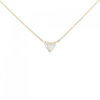 【リメイク】K18YG ダイヤモンド ネックレス 0.363CT H SI2 ハートシェイプ