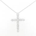 【リメイク】PT クロス ダイヤモンド ネックレス 2.00CT