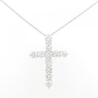 【リメイク】PT クロス ダイヤモンド ネックレス 2.00CT