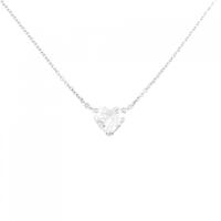 【リメイク】PT ダイヤモンドネックレス 0.592CT F VS1 ハートシェイプ