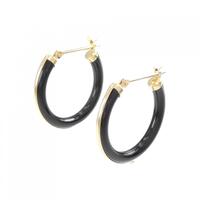 【新品】K18YG オニキス ピアス