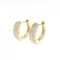【新品】K18YG ダイヤモンド ピアス 0.50CT