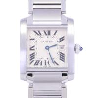 カルティエ W51011Q3 タンクフランセーズMMデイト クォーツ