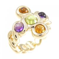 シャネル カラーストーン リング