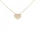 K18PG ハート ダイヤモンド ネックレス 0.26CT