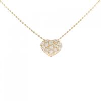 K18PG ハート ダイヤモンド ネックレス 0.26CT