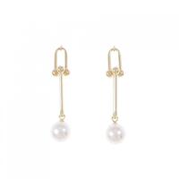 【新品】K18YG アコヤパール ピアス 7.5mm