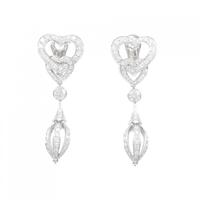 カルティエ ハート ダイヤモンドピアス