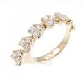 K18PG ハート ダイヤモンド リング 0.56CT