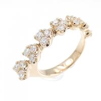 K18PG ハート ダイヤモンド リング 0.56CT