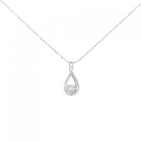 K18WG ダイヤモンド ネックレス 0.13CT