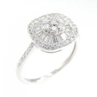 K18WG ダイヤモンド リング 0.50CT